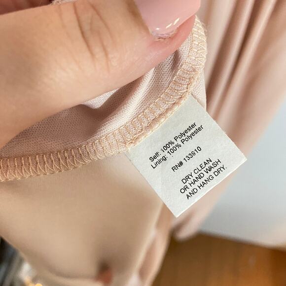 Show Me Your Mumu Caitlin Ruffle Maxi Dress Dusty Blush Crisp Light Pink Sz XXL - Picture 9 of 12